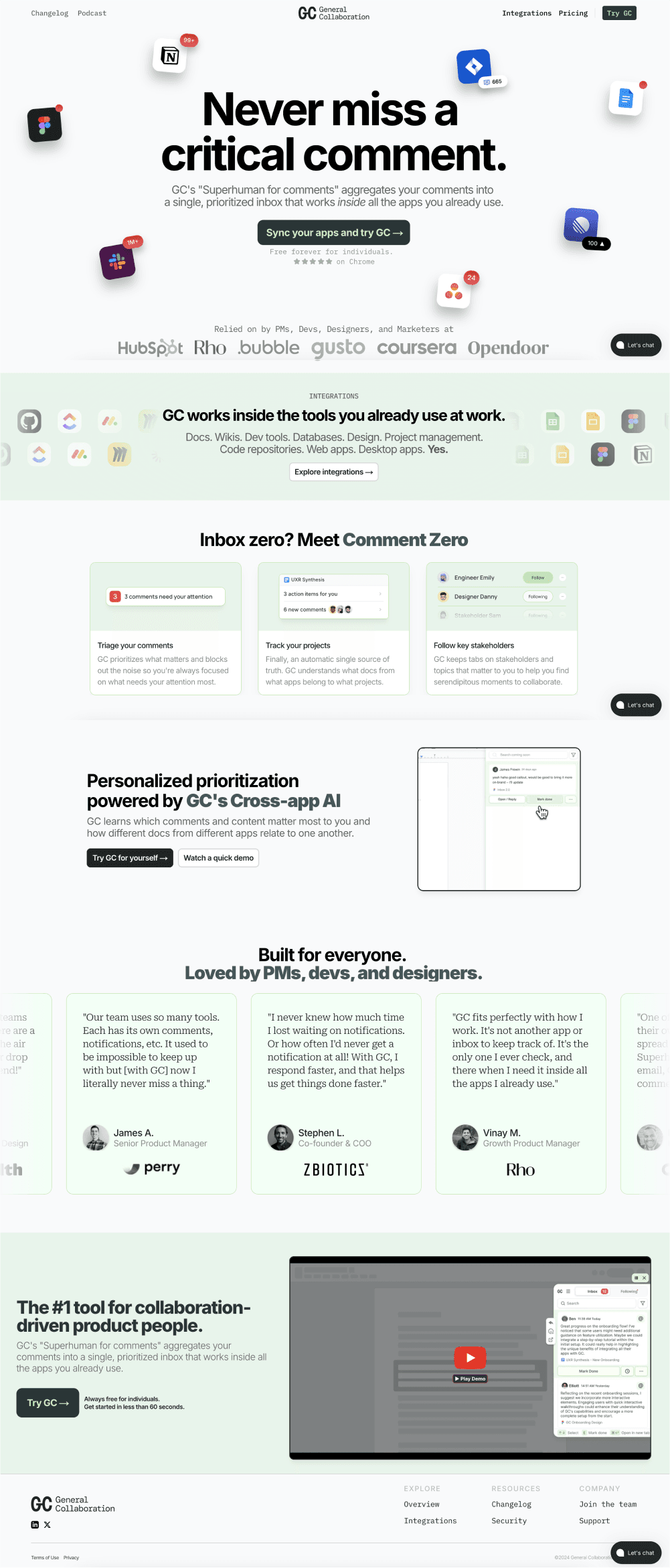 General Collaboration before