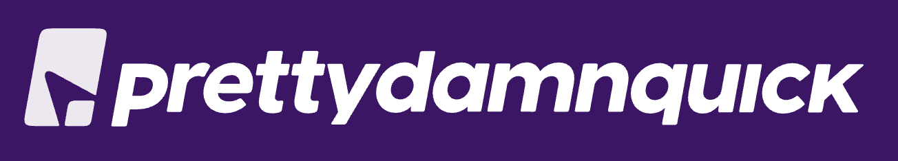 Pretty Damn Quick logo